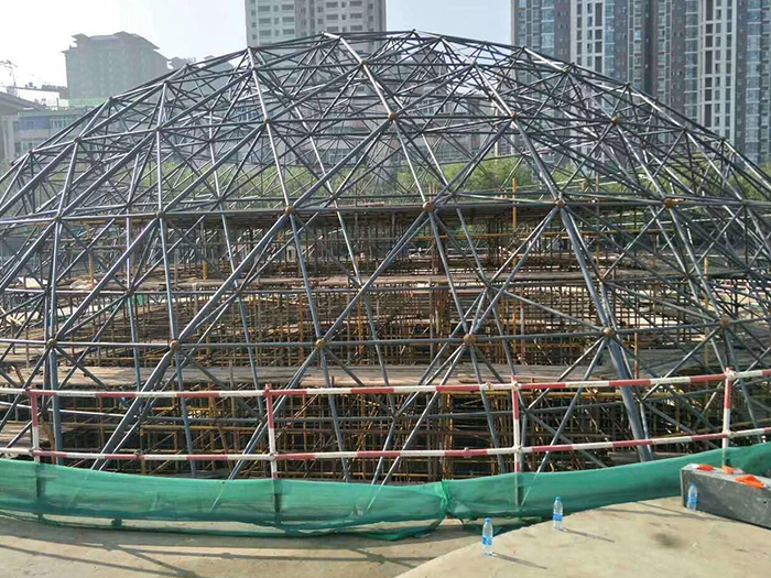 兴化球形网架钢结构施工